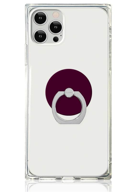 Burgundy Adhesive Phone Ring Stand