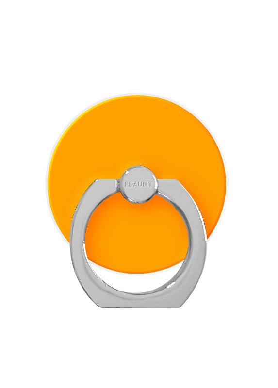 Neon Orange Adhesive Phone Ring Stand