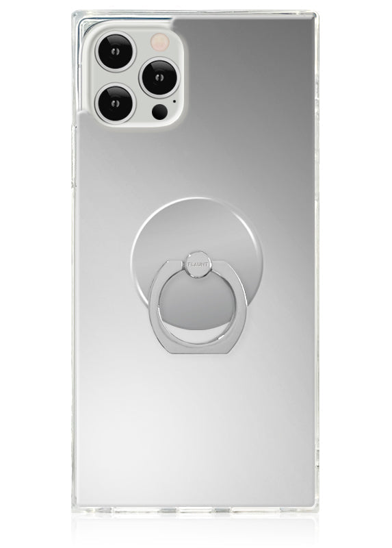 Silver Adhesive Phone Ring Stand