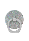 Silver Glitter Adhesive Phone Ring Stand