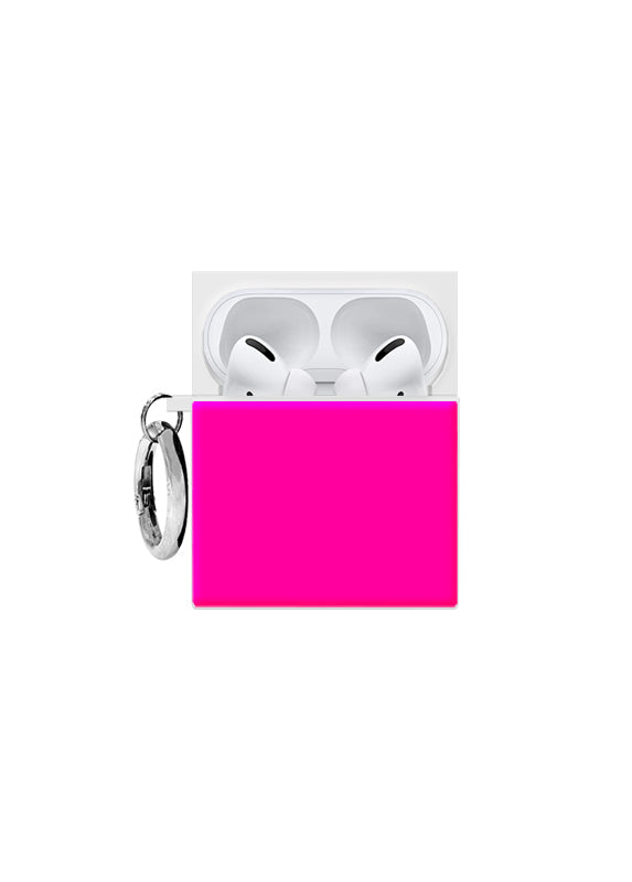 SQUARE® Neon Pink AirPods Case