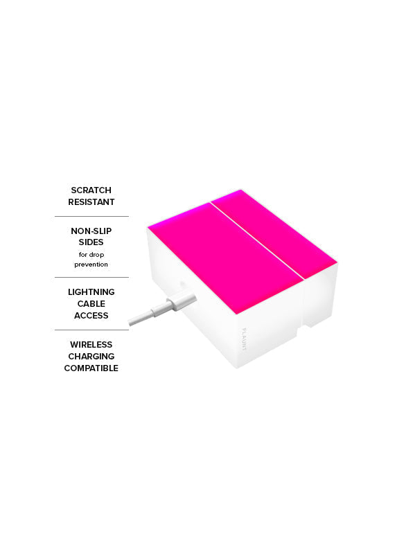 SQUARE® Neon Pink AirPods Case