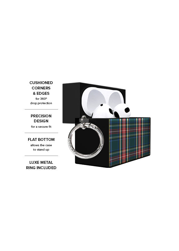 SQUARE® Green Plaid AirPods Case
