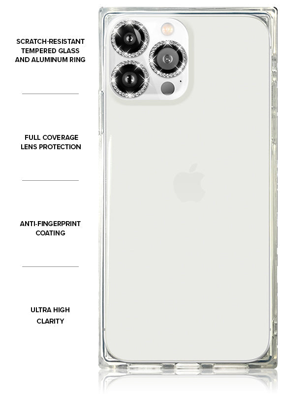 Silver Crystal Camera Lens Protectors