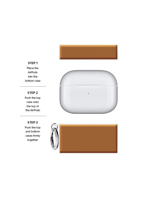 SQUARE® Nude Caramel AirPods Case