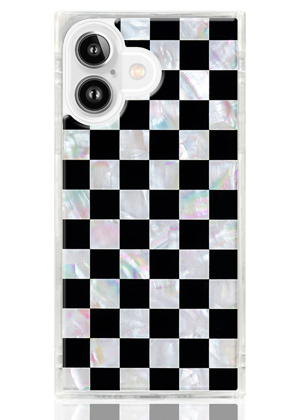 SQUARE® Checkered Mother of Pearl iPhone Case