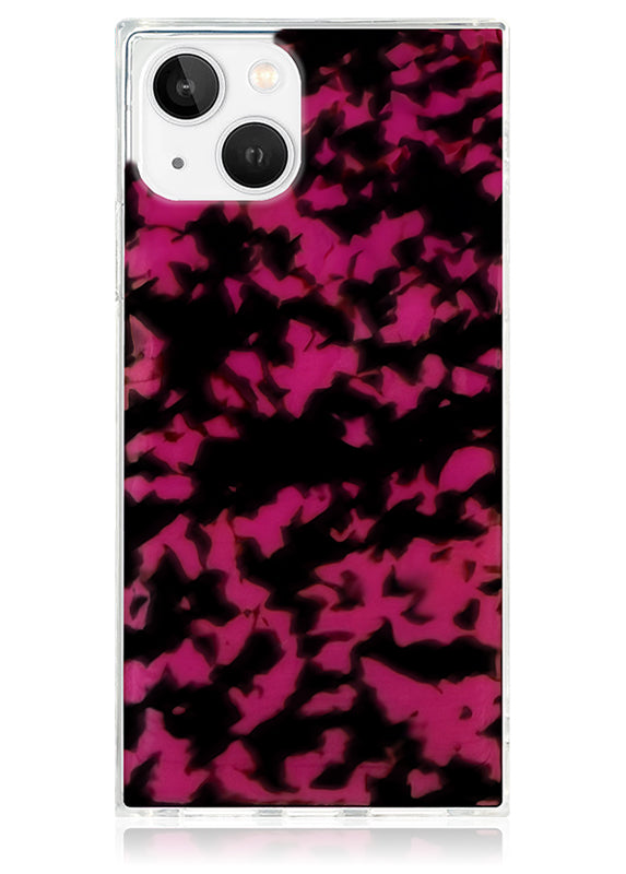 SQUARE® Raspberry Tortoise Shell iPhone Case