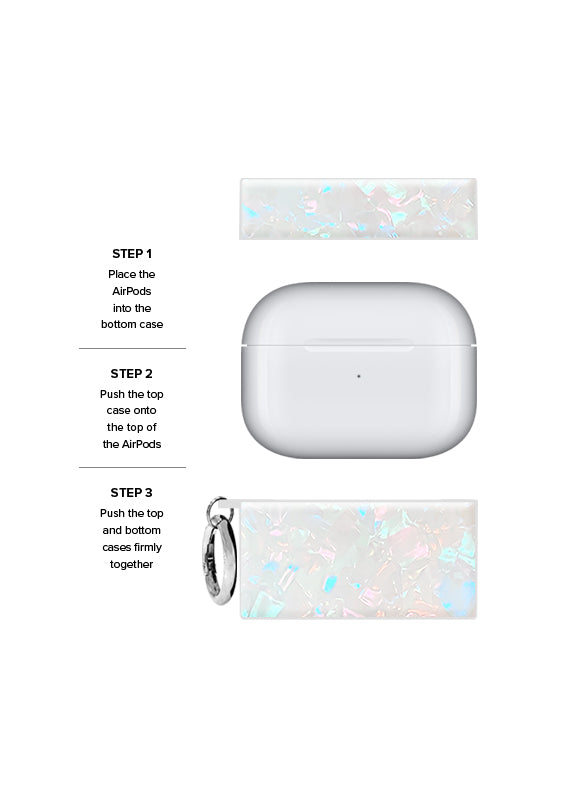 SQUARE® Opal Shell AirPods Case