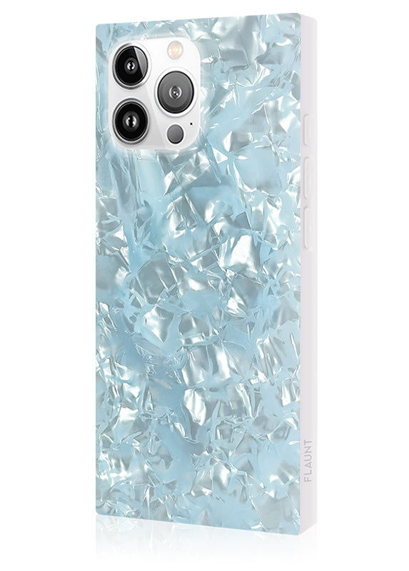 SQUARE® Icy Blue Pearl iPhone Case