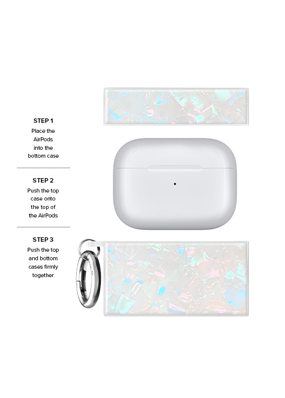 SQUARE® Opal Shell AirPods Case