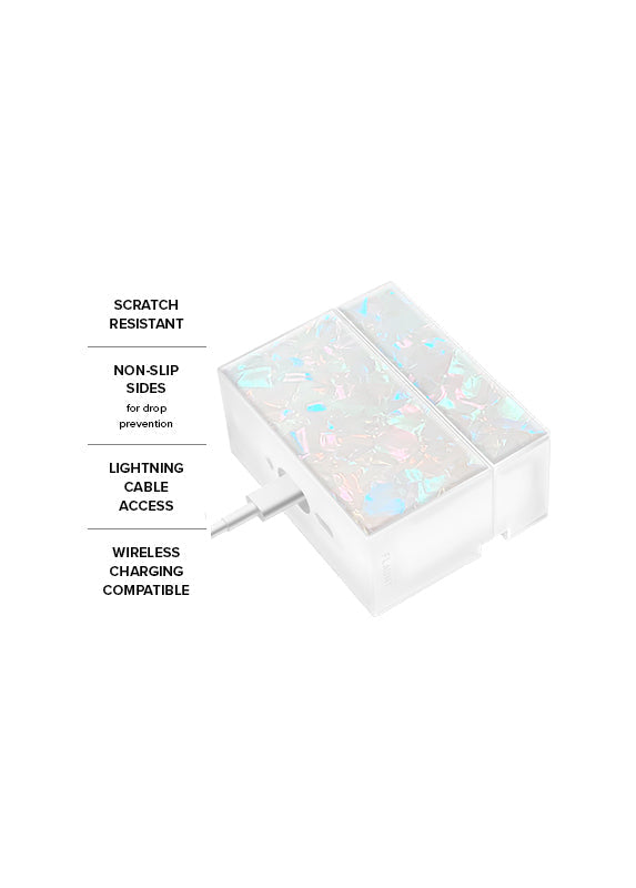 SQUARE® Opal Shell AirPods Case