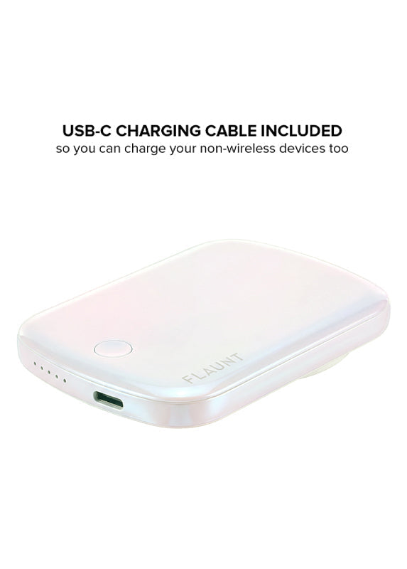 Faux Iridescent Pearl MagSafe Battery Pack (Works with MagSafe Cases Only)