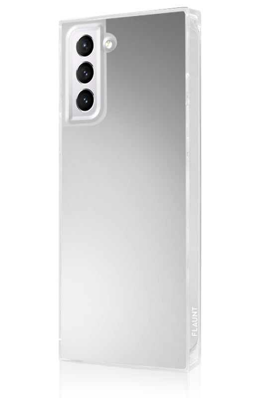 SQUARE® Metallic Silver Mirror Galaxy Case