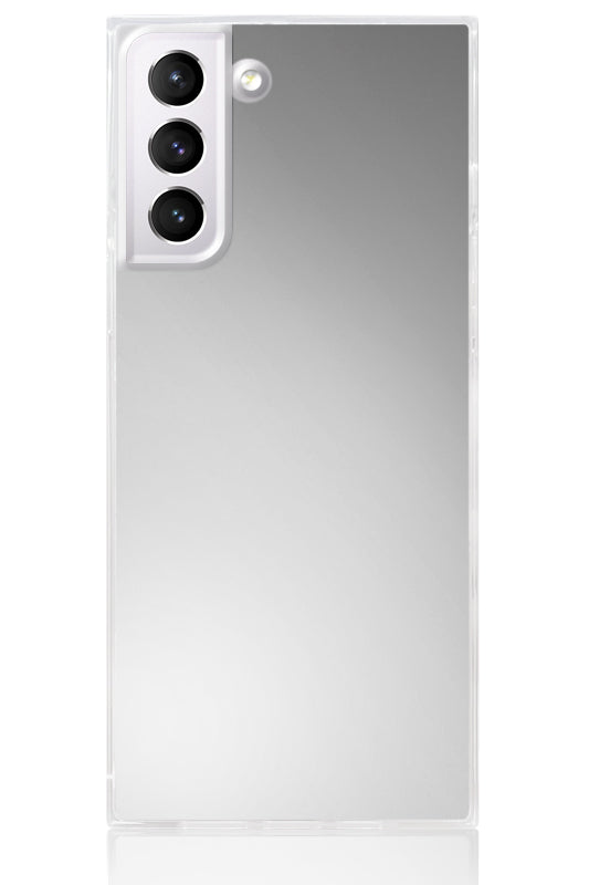 SQUARE® Metallic Silver Mirror Galaxy Case
