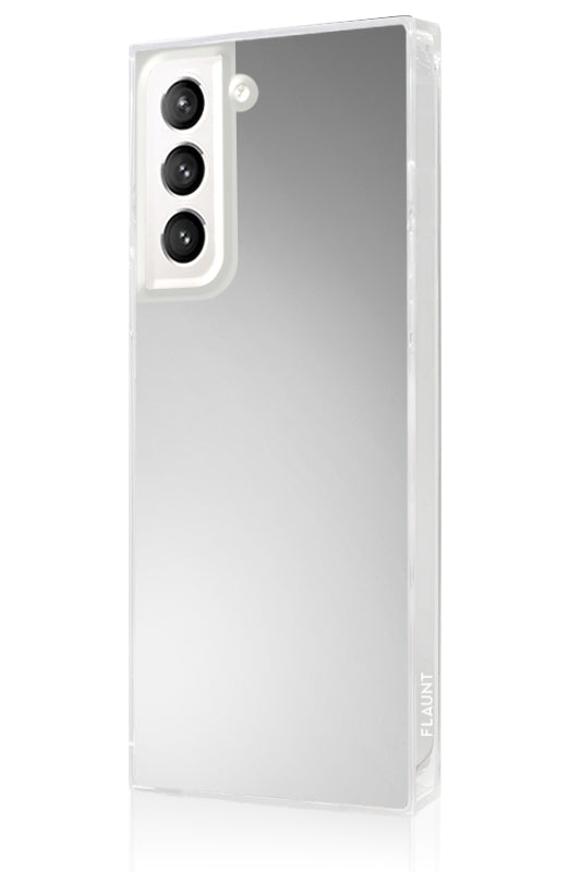 SQUARE® Metallic Silver Mirror Galaxy Case