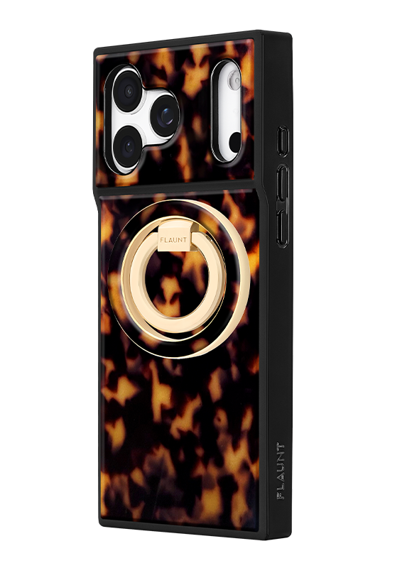 Tortoise Shell Premium MagSafe Phone Ring Stand (Works with MagSafe Cases Only)