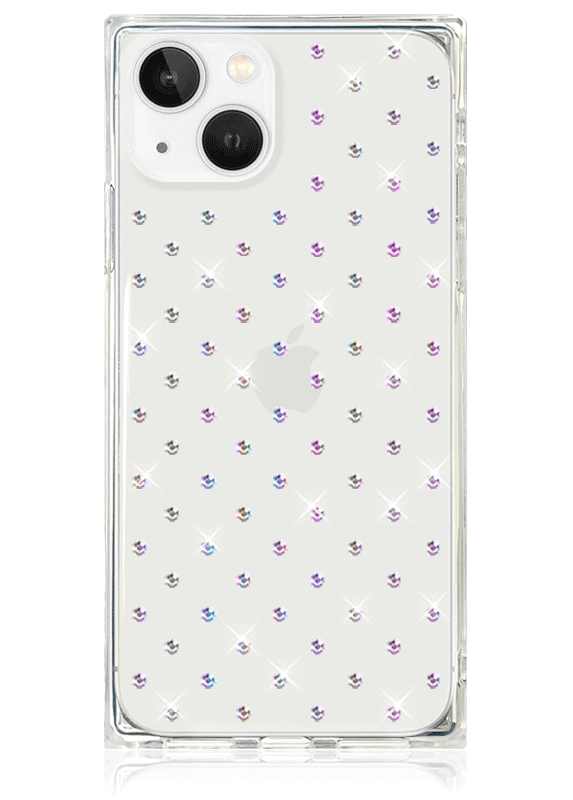 SQUARE® Iridescent Crystal Rhinestone iPhone Case