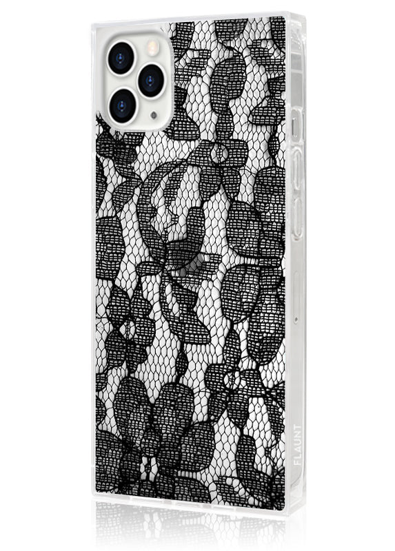 SQUARE® Black Lace iPhone Case