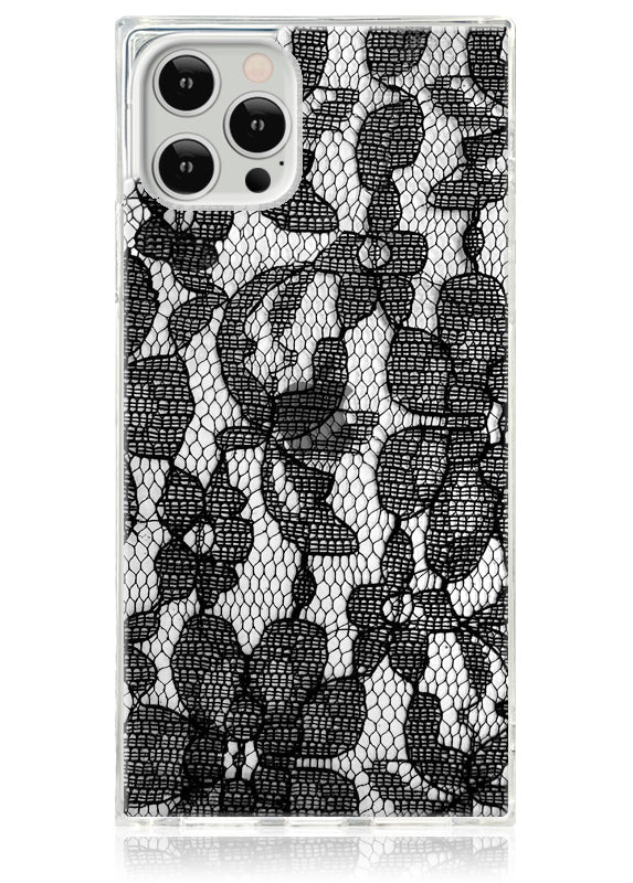 SQUARE® Black Lace iPhone Case