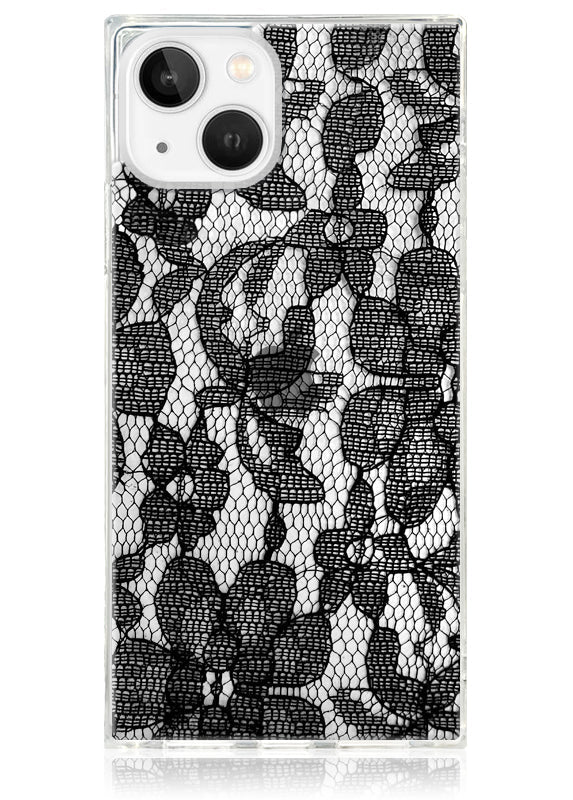 SQUARE® Black Lace iPhone Case
