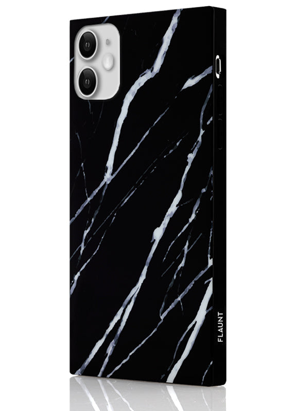 SQUARE® Black Marble iPhone Case