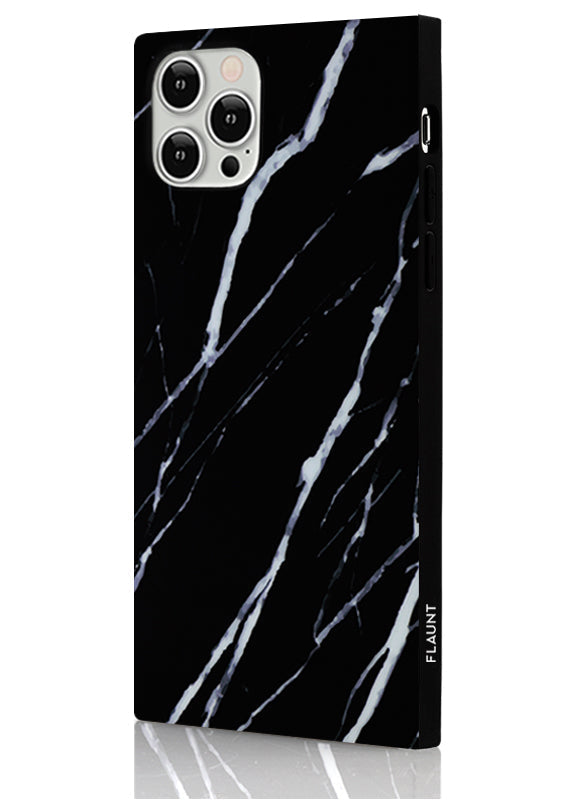 SQUARE® Black Marble iPhone Case
