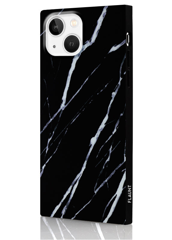 SQUARE® Black Marble iPhone Case
