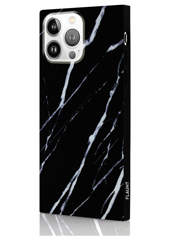 SQUARE® Black Marble iPhone Case