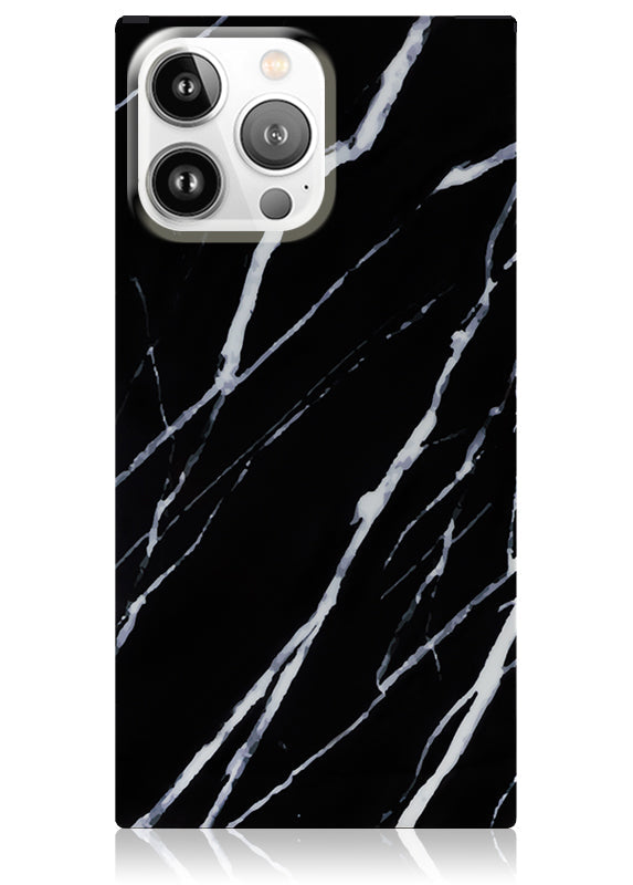 SQUARE® Black Marble iPhone Case