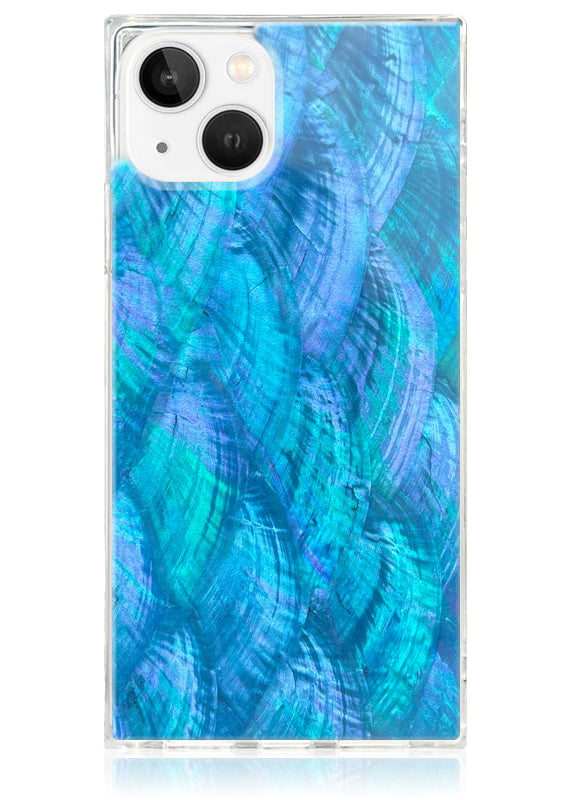 SQUARE® Blue Mother of Pearl iPhone Case