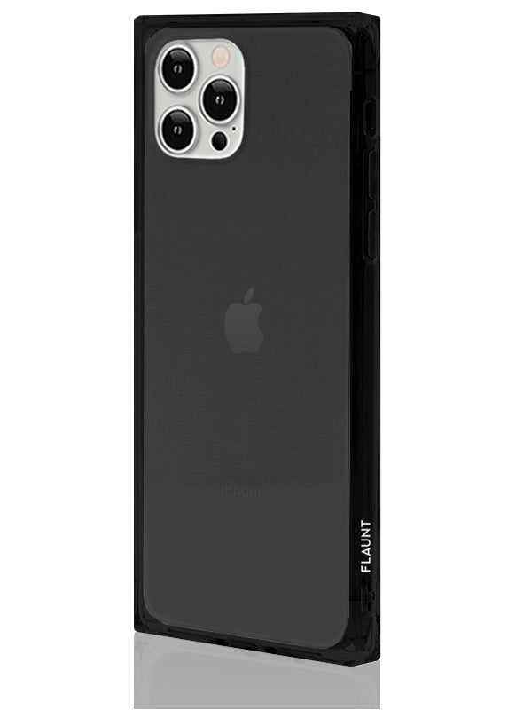 SQUARE® Clear Black iPhone Case