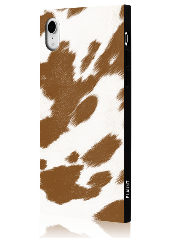 SQUARE® Tan Cow iPhone Case