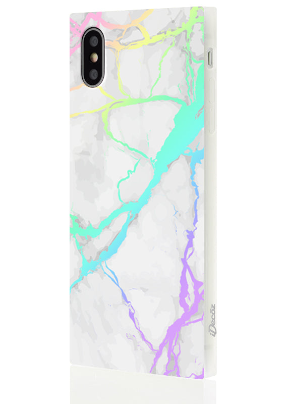 SQUARE® Holographic Marble iPhone Case