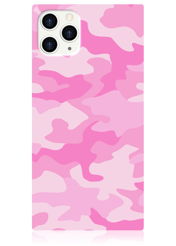 SQUARE® Matte Pink Camo iPhone Case