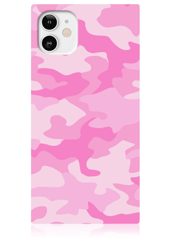SQUARE® Matte Pink Camo iPhone Case