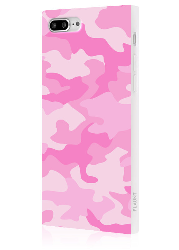 SQUARE® Matte Pink Camo iPhone Case