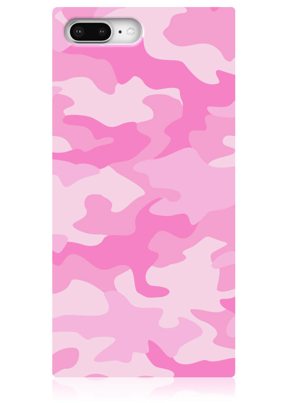 SQUARE® Matte Pink Camo iPhone Case