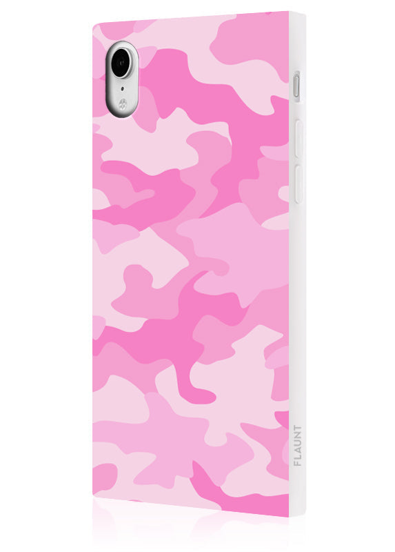 SQUARE® Matte Pink Camo iPhone Case