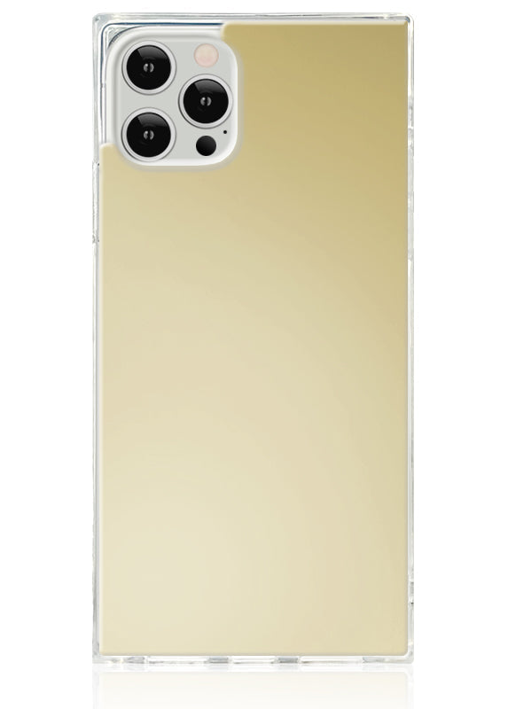 SQUARE® Metallic Gold Mirror iPhone Case