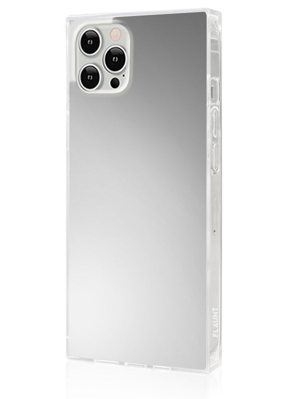 SQUARE® Metallic Silver Mirror iPhone Case