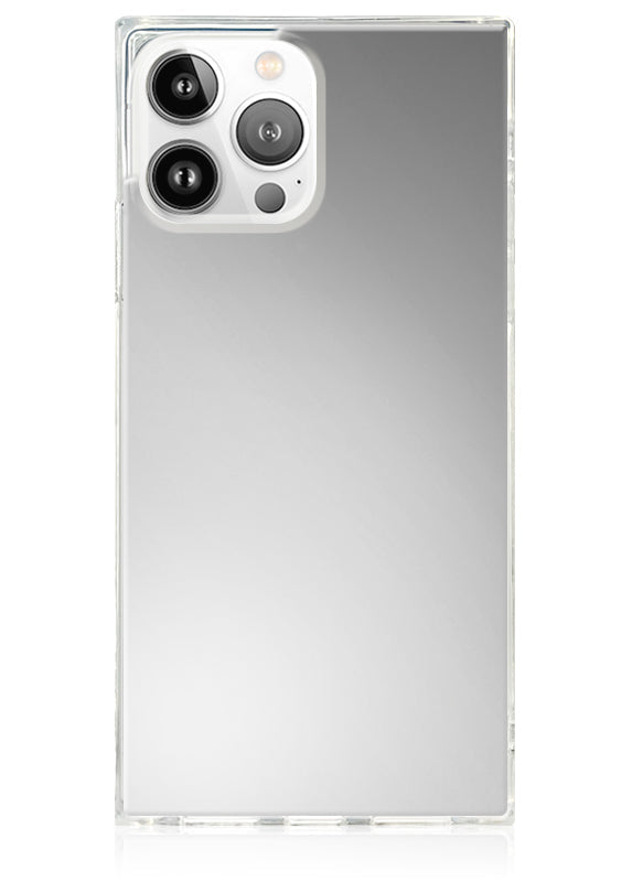 SQUARE® Metallic Silver Mirror iPhone Case