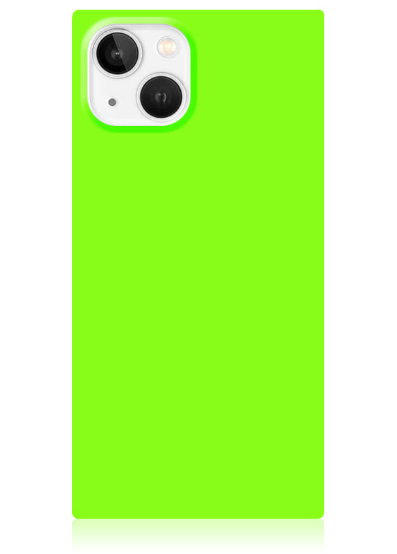 SQUARE® Neon Green iPhone Case