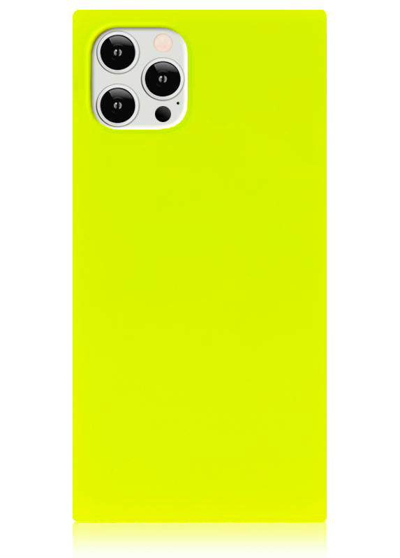 SQUARE® Neon Yellow iPhone Case