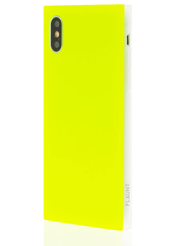SQUARE® Neon Yellow iPhone Case