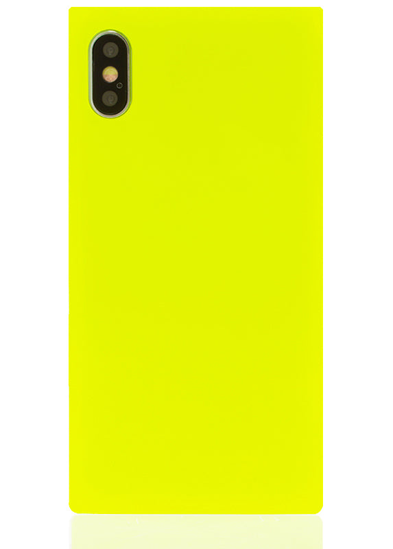 SQUARE® Neon Yellow iPhone Case