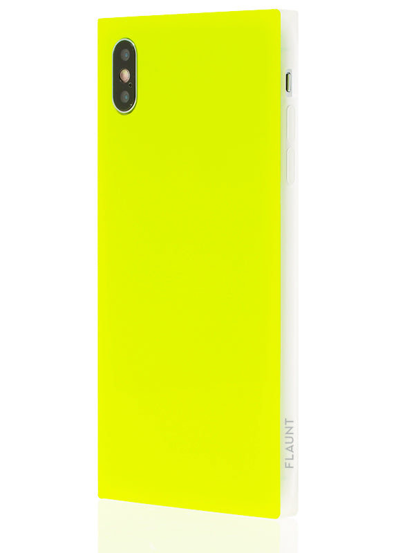 SQUARE® Neon Yellow iPhone Case