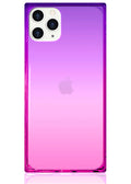 SQUARE® Pink Purple Clear Ombre iPhone Case