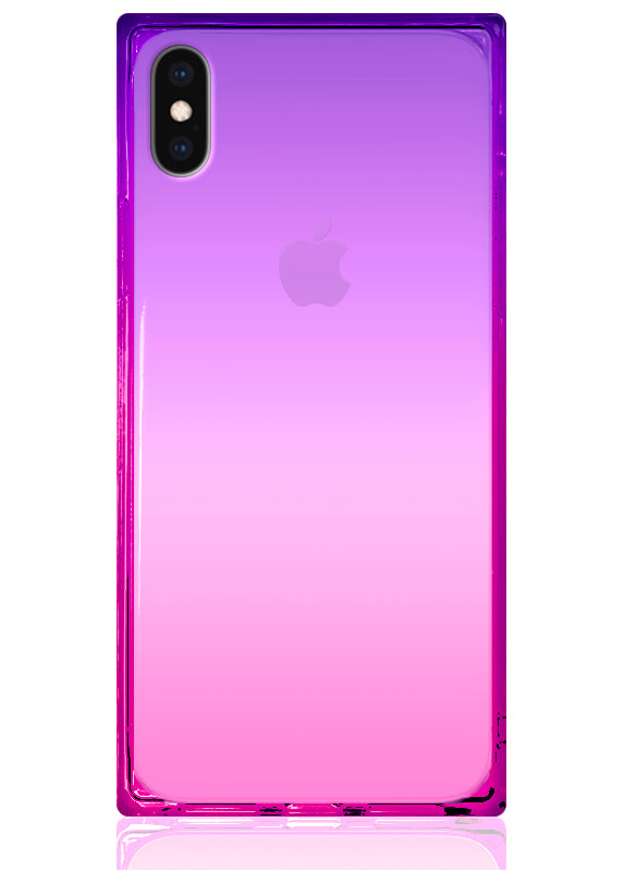 SQUARE® Pink Purple Clear Ombre iPhone Case