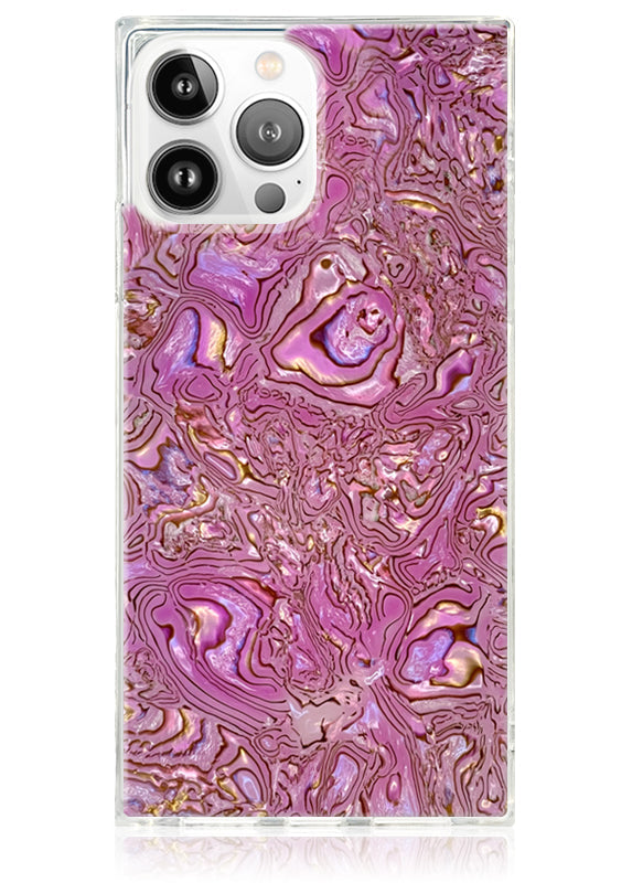 SQUARE® Pink Abalone Shell iPhone Case