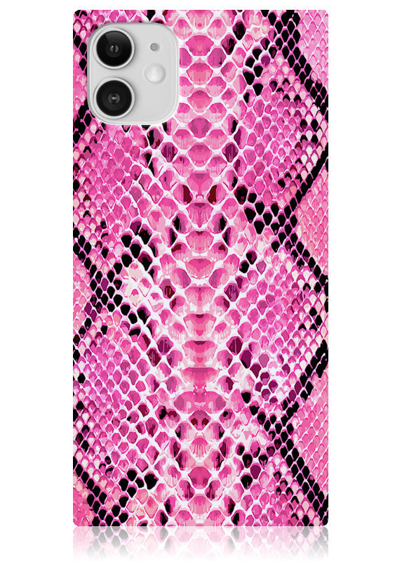 SQUARE® Pink Python iPhone Case